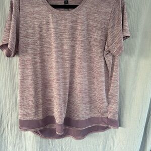 Women’s Heathered Mauve Short Sleeve Top dry fit XL